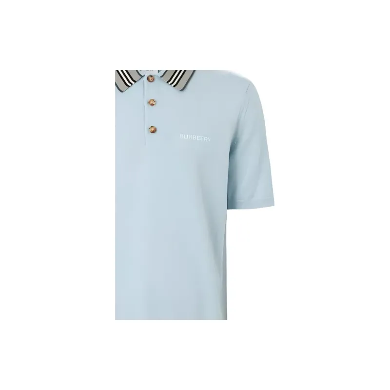Burberry SS22 Polo Shirt Men's Light Blue-4