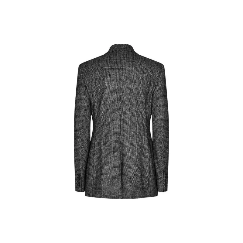 MaxMara Double Breasted Checked Jacket-1