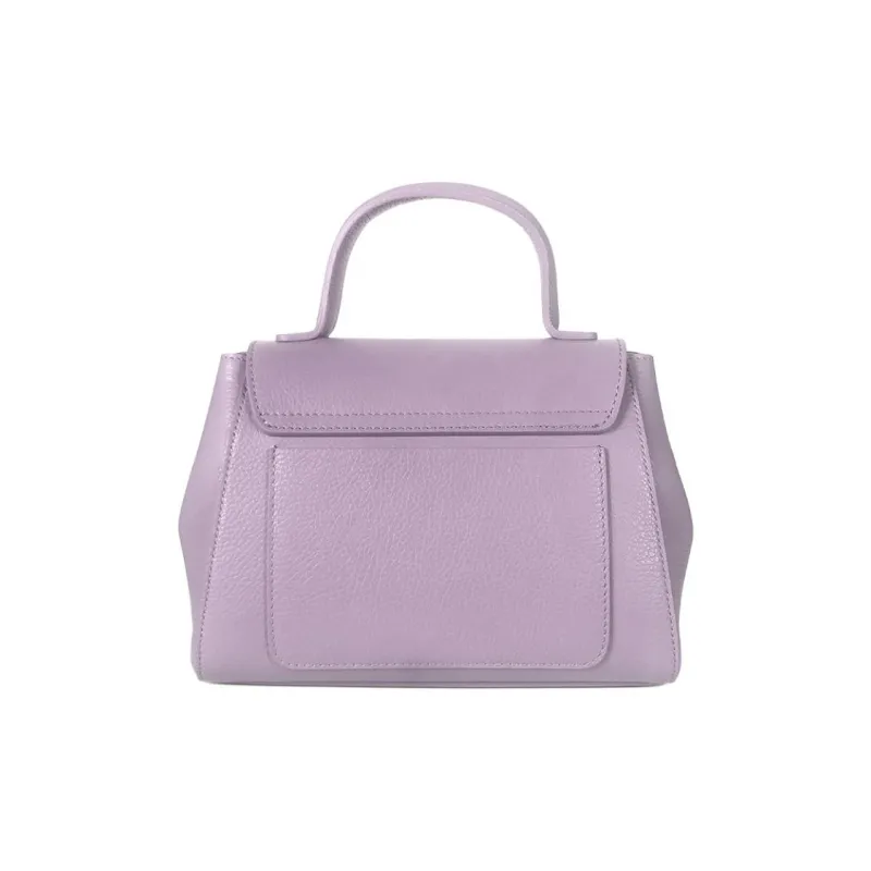 Le Parmentier Genuine Leather Shoulder Bag Crossbody Bag Handbag Regular Women's Light Purple-2