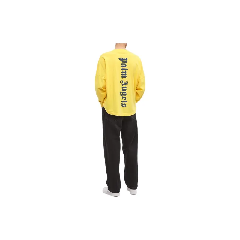 PALM ANGELS Sweatshirts Men Yellow-3
