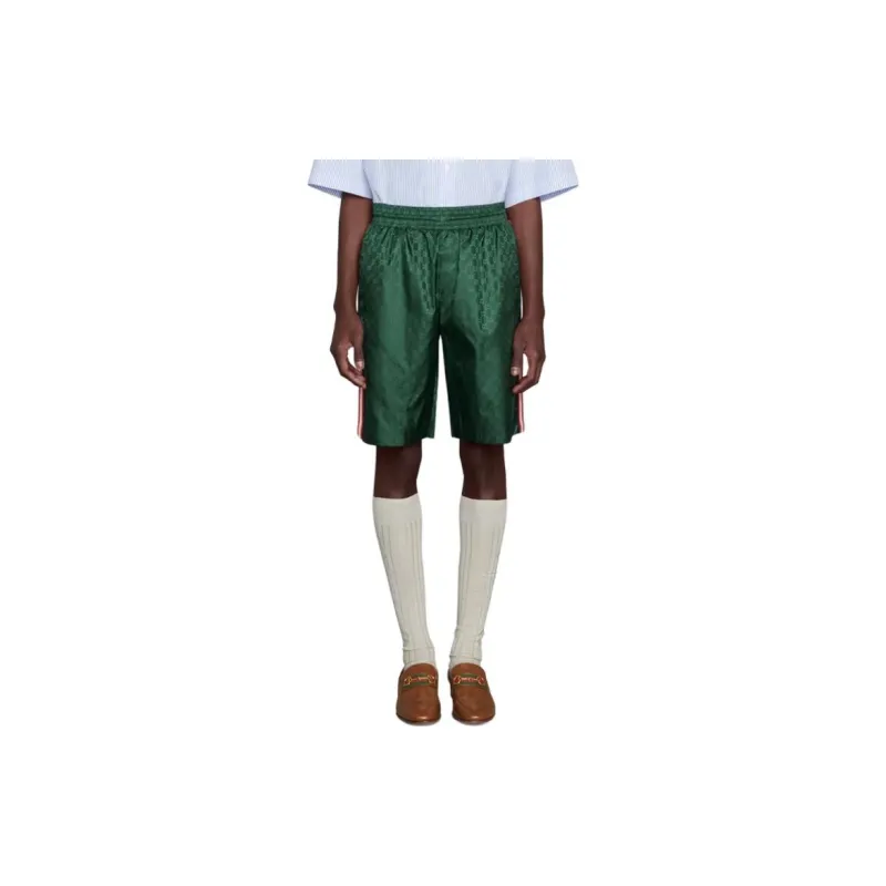 GUCCI Re Nylon Casual Shorts Men Green-4