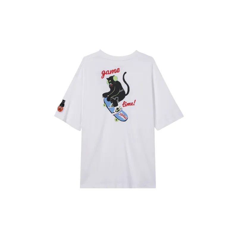 Nike Women'ss Sporty Training Drop Shoulder T-Shirt White-1