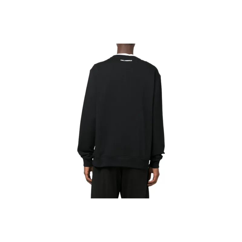 KARL LAGERFELD / Karl Lagerfeld Jeans Ikonik Karl Printed Crewneck Sweatshirt-1
