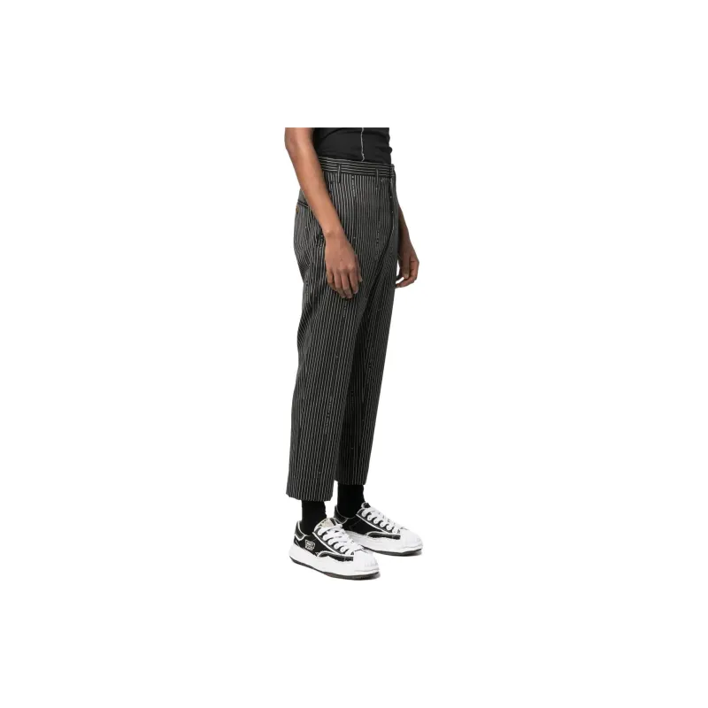 Vivienne Westwood Cruise Straight Leg Striped Cropped Trousers-3