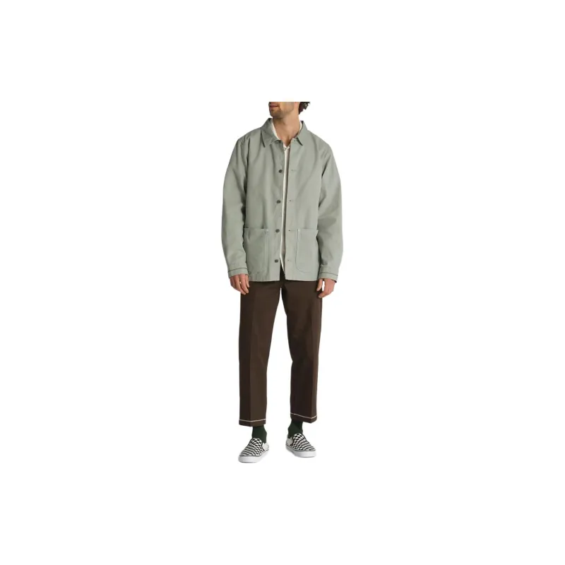 Vans Mikey Shirt Men's Gray Green-2