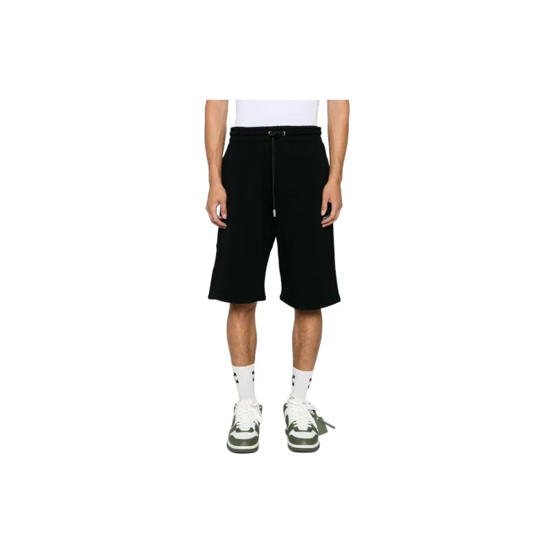 OFF WHITE Embroidered motif Track Shorts-3