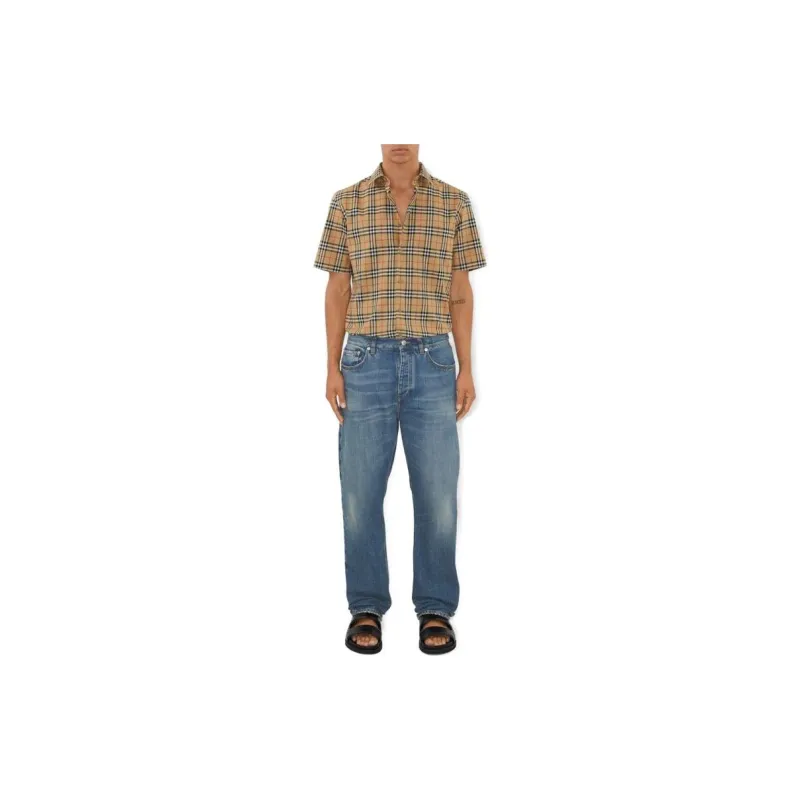 Burberry Nova Check Pattern Cotton Shirt-2