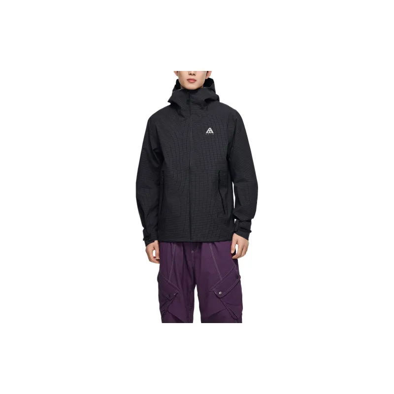 Anta Windproof Windbreaker Jacket Unisex Basic Black-1