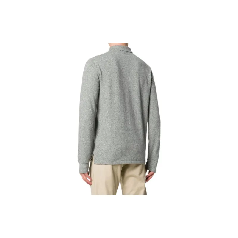 Polo Ralph Lauren Logo Embroidered Long Sleeved Polo Shirt-3