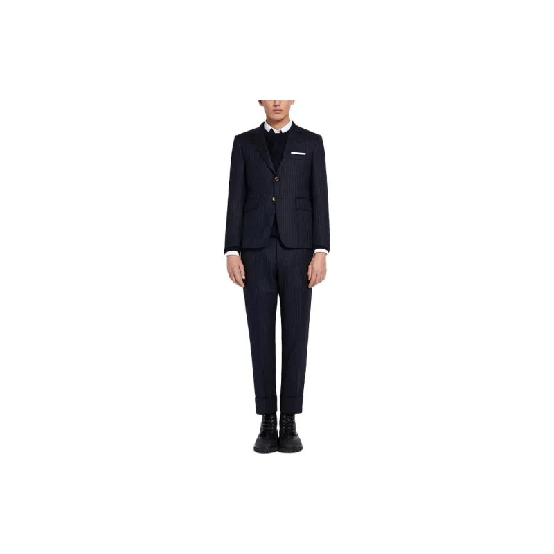 THOM BROWNE Sweaters Men Blue-5