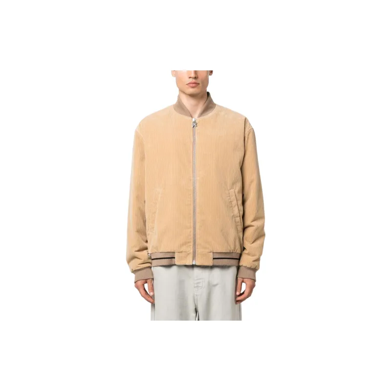 PALM ANGELS Corduroy Cotton Bomber Jacket-1