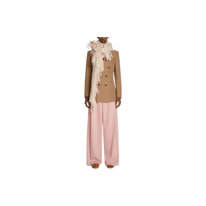 DRIES VAN NOTEN Wool Wide-leg Trousers-1