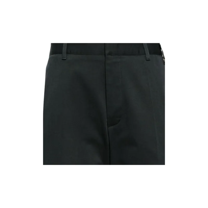 FENDI Logo-appliqué Straight-leg Trousers-5