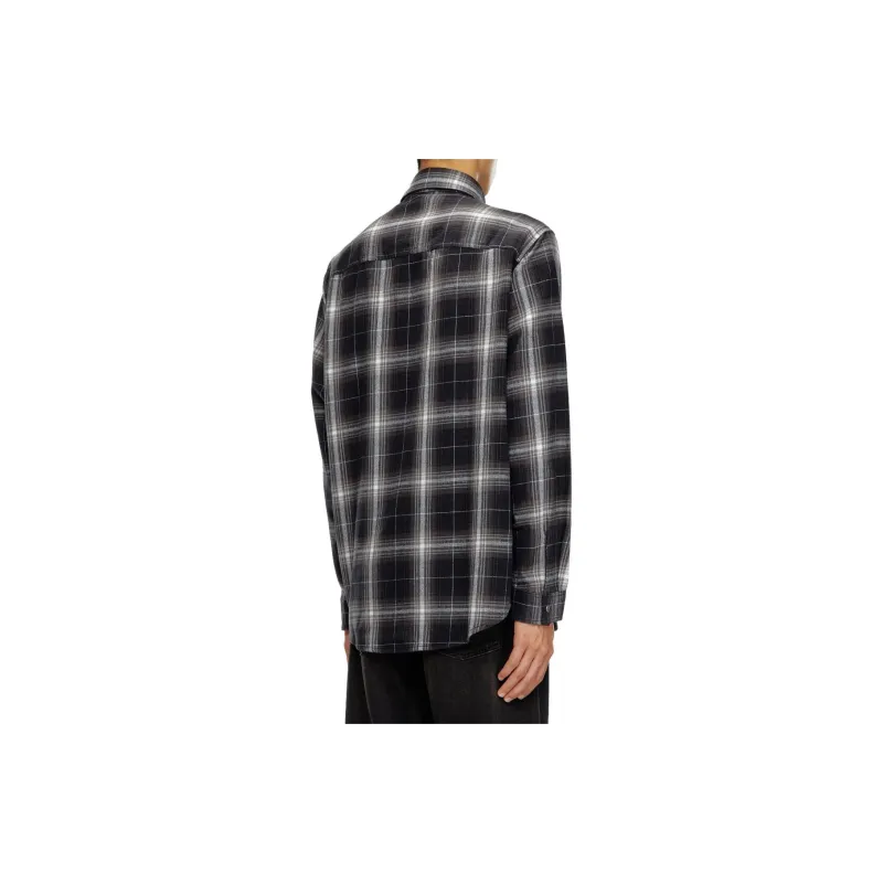 DIESEL S Simply A Checked Flannel Shirt-2