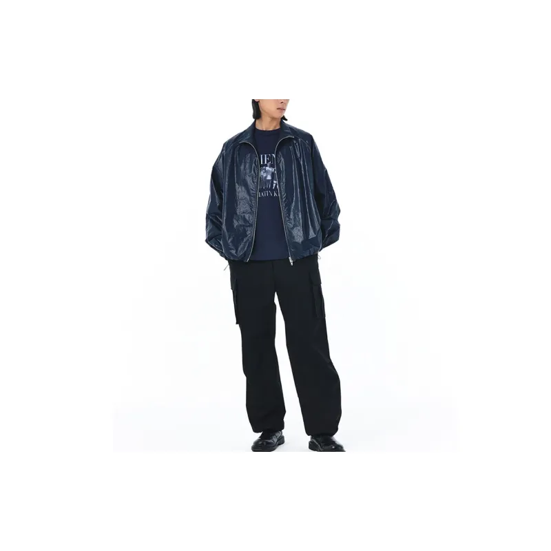MATIN KIM Jacket Unisex Marine Blue-2