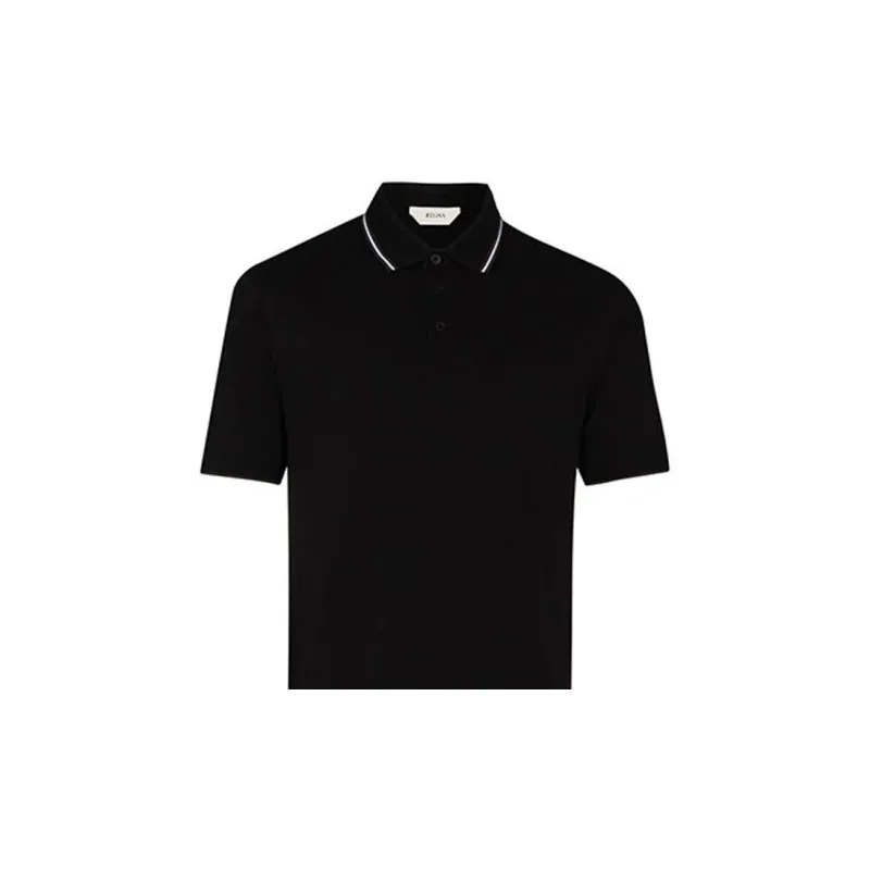 Ermenegildo Zegna Polo Shirts Men Black-3