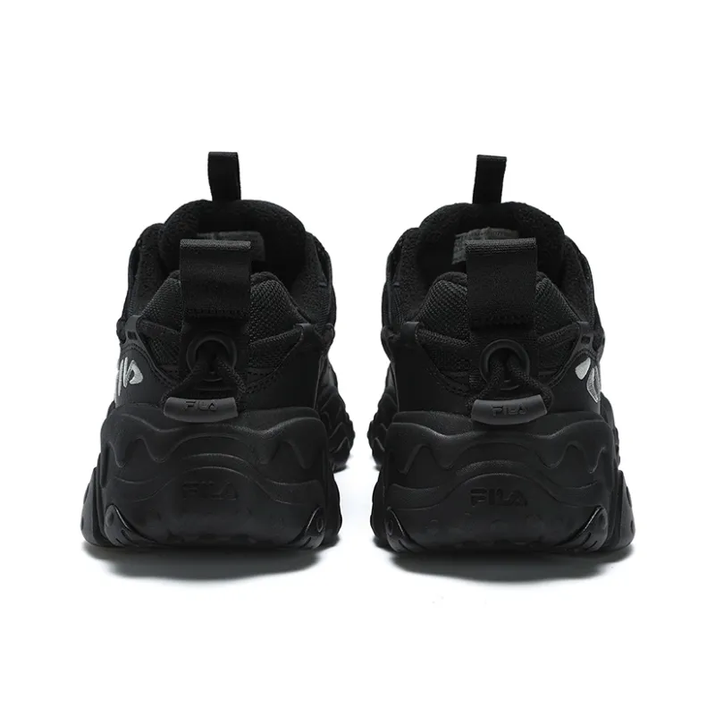 FILA Cat Paw 5th Generation Wear Resistant Coverage Low Top Running Shoes Men's Black-4