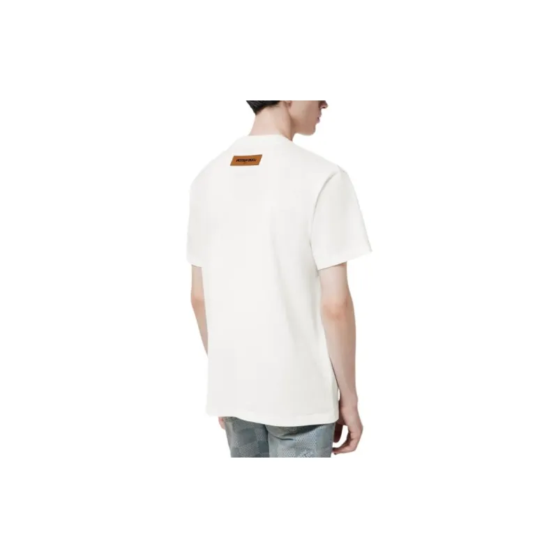 LOUIS VUITTON Short Sleeved Cotton T Shirt-8