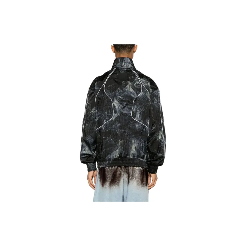 OFF WHITE Off White Crinkled Zip Up Windbreaker Jacket-1