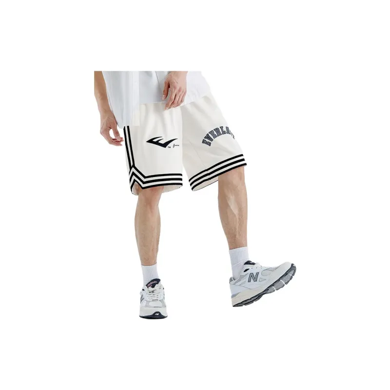 Everlast X PEACEBIRD MEN EVERLAST Casual Shorts Men White-3