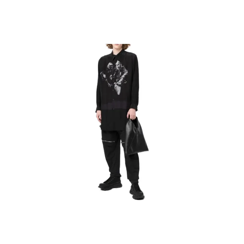 Yohji Yamamoto Graphic print Cotton Shirt-1