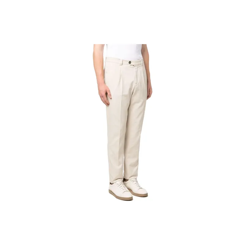 Brunello Cucinelli Leisure Fit Pleated Gabardine Trousers-3