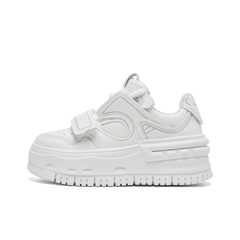 CHERYKALLY Wear-Resistant Lightweight Height Increasing Low-Top Skateboard Shoes Women's-0