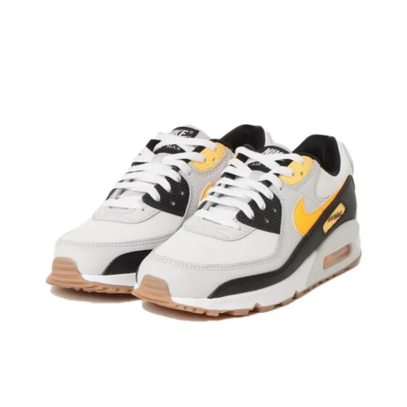 Nike Air Max 90 Anti Slip Wear Resistant Low Top Casual Shoes Men's White-3