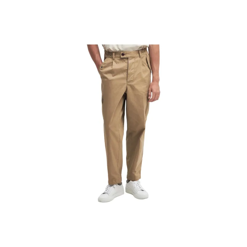 BARBOUR Faulkner Tapered Cargo Trousers Casual Pants Men's Khaki-3