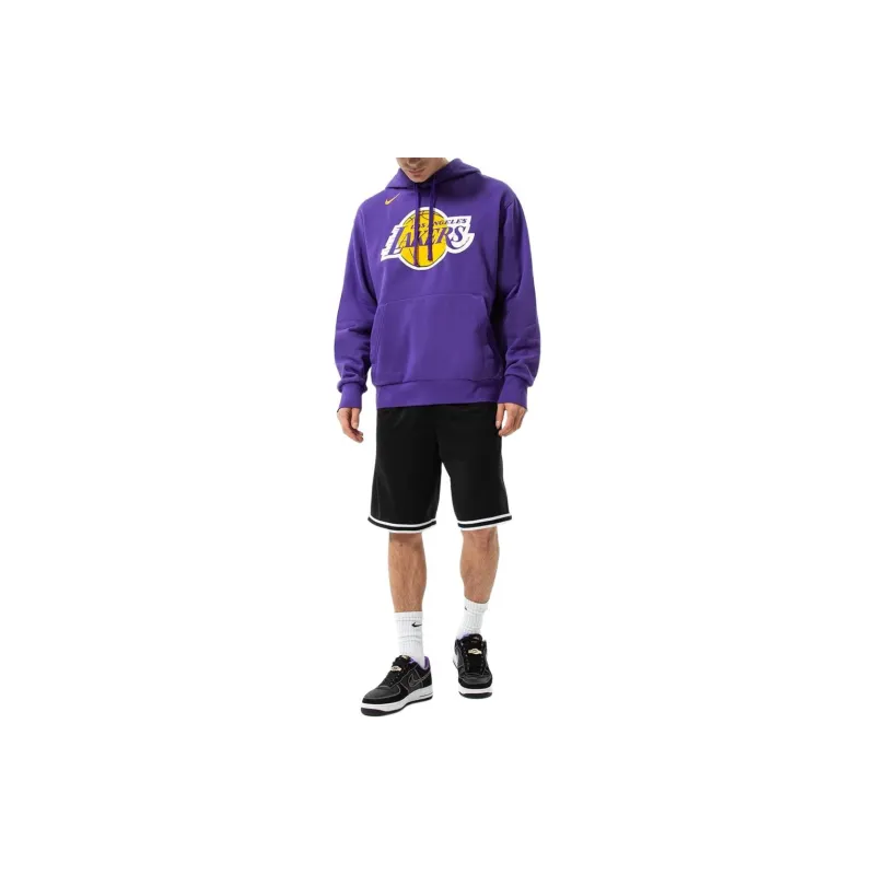 Nike Nba Los Angeles Lakers Fleece Pullover Hoodie-5