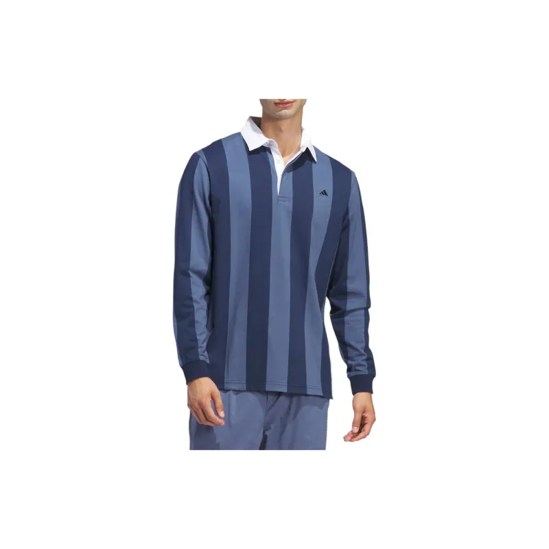 Adidas Free Shipping With AdiClub Go-To Long Sleeve Rugby Polo Shirt-2