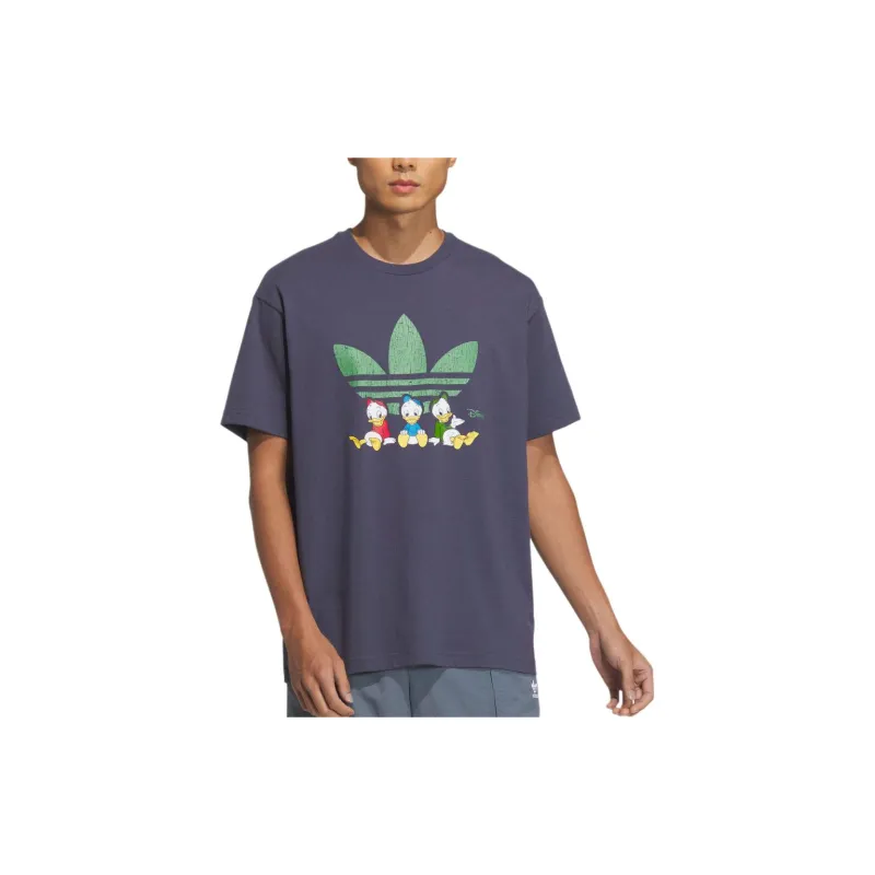 Adidas Originals x Disney T Shirt Unisex Dark Navy Blue-2