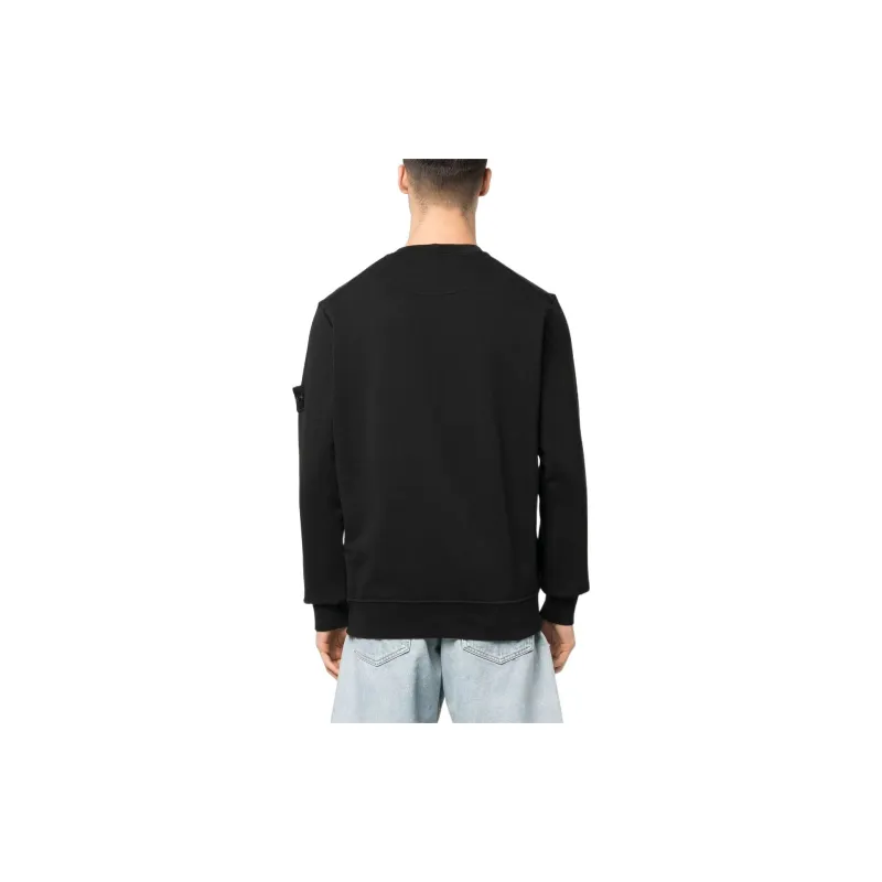 STONE ISLAND 532B9 Felpa Logo Patch Crewneck-2