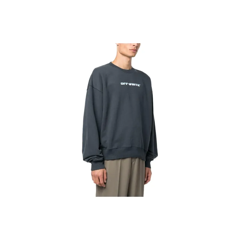 OFF WHITE Between Arrow Oversized Crewneck-3