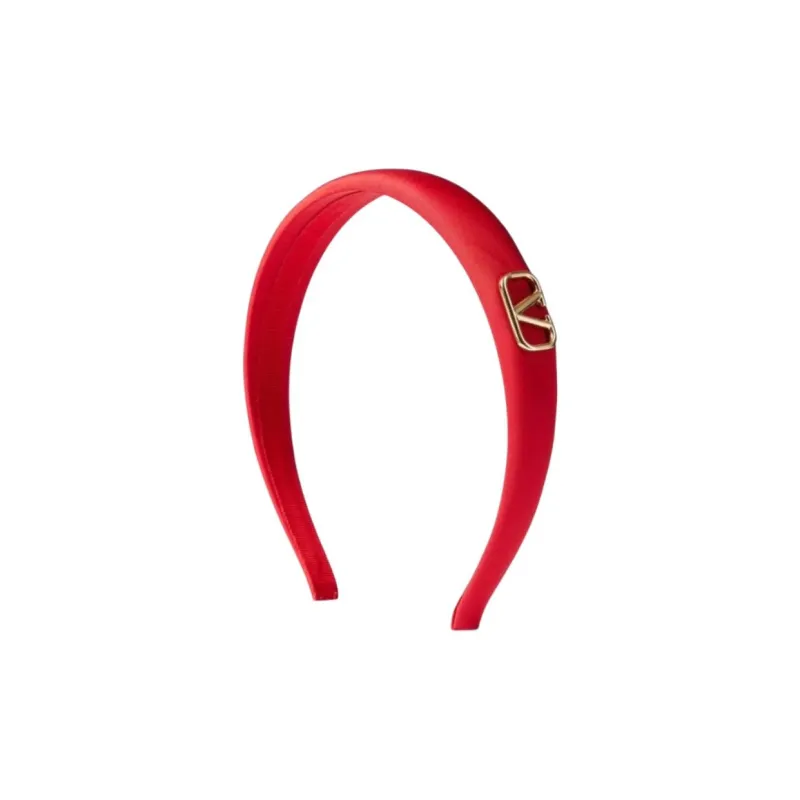 Valentino Silk Headbands Women's Red-0