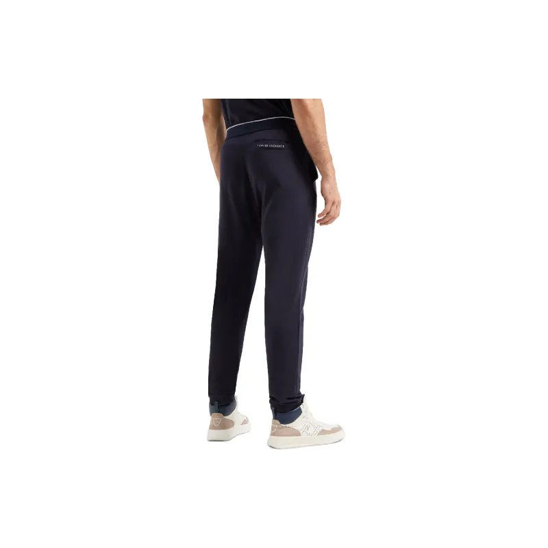 ARMANI EXCHANGEAE SS24 Knitted Sweatpants Men's Marine Blue-2