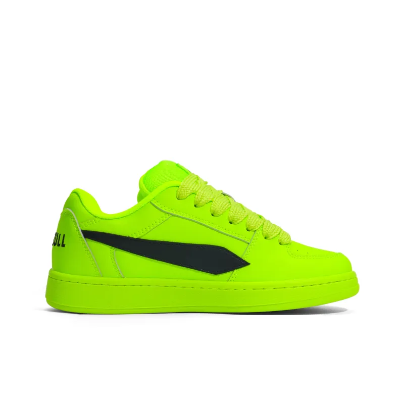 GLO BULL Skateboard Shoes Unisex Low Top Neon Green-1