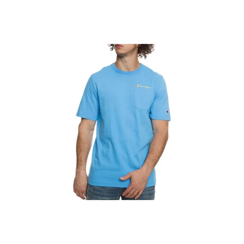 Champion T Shirt Unisex Light Blue US Version-3