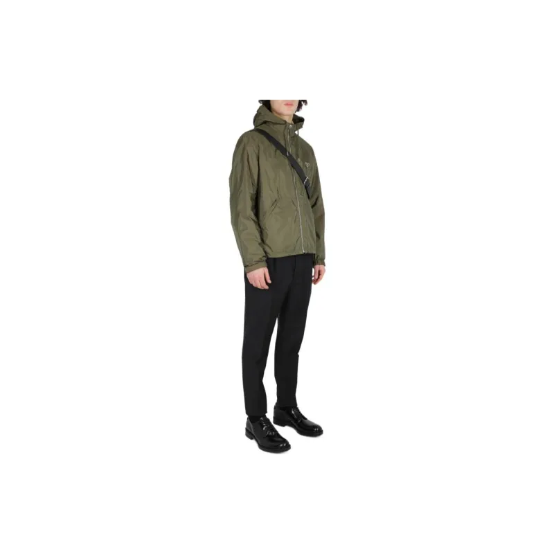 PRADA Re Nylon SS23 Jackets Coats Men's Olive-3