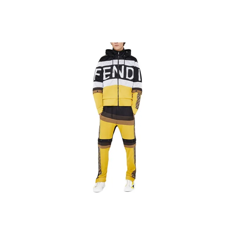 FENDI 10's FF logo Track Pants-2