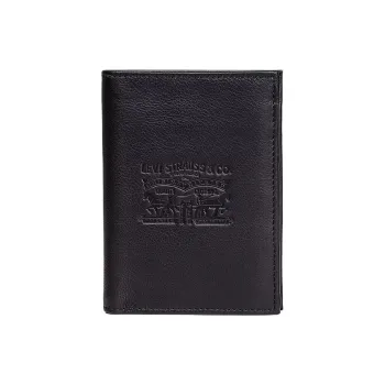 Levi’s Grained Leather Wallet Men's Black