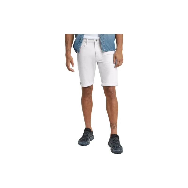 G STAR RAW Denim Shorts Men's White-1