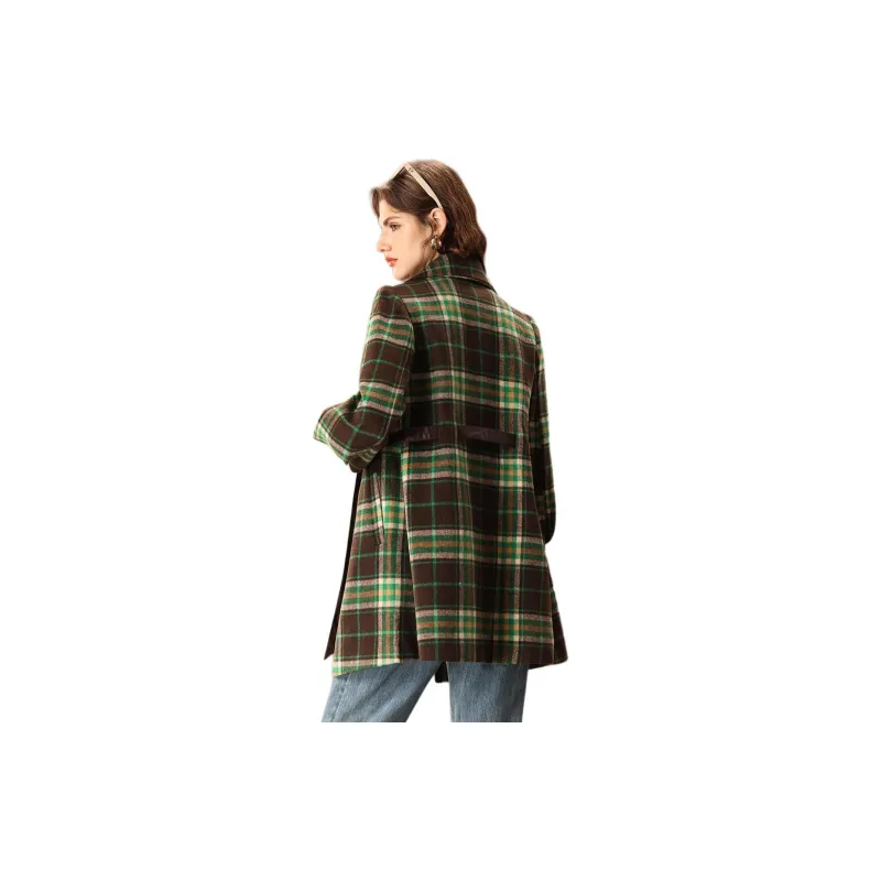 FENHONGMALI Coats Women's Green-1