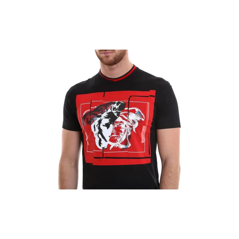 VERSACE T-Shirts Men Black-3