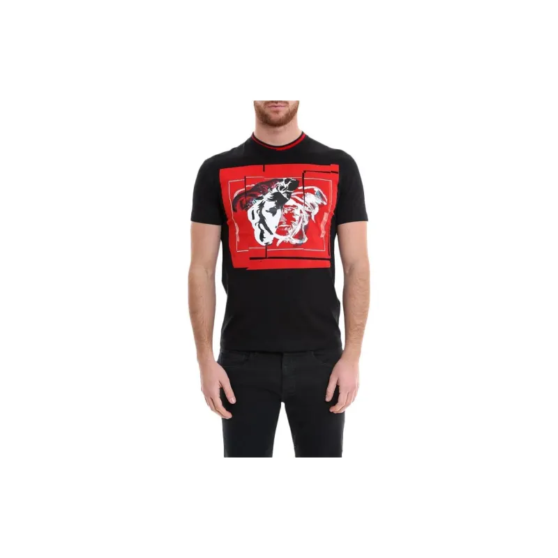 VERSACE T-Shirts Men Black-1