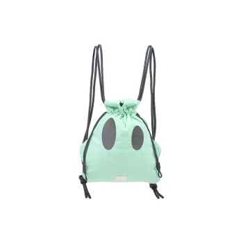 DANGEROUSPEOPLE Fabric Backpack Regular Unisex Green/Pink/Brown