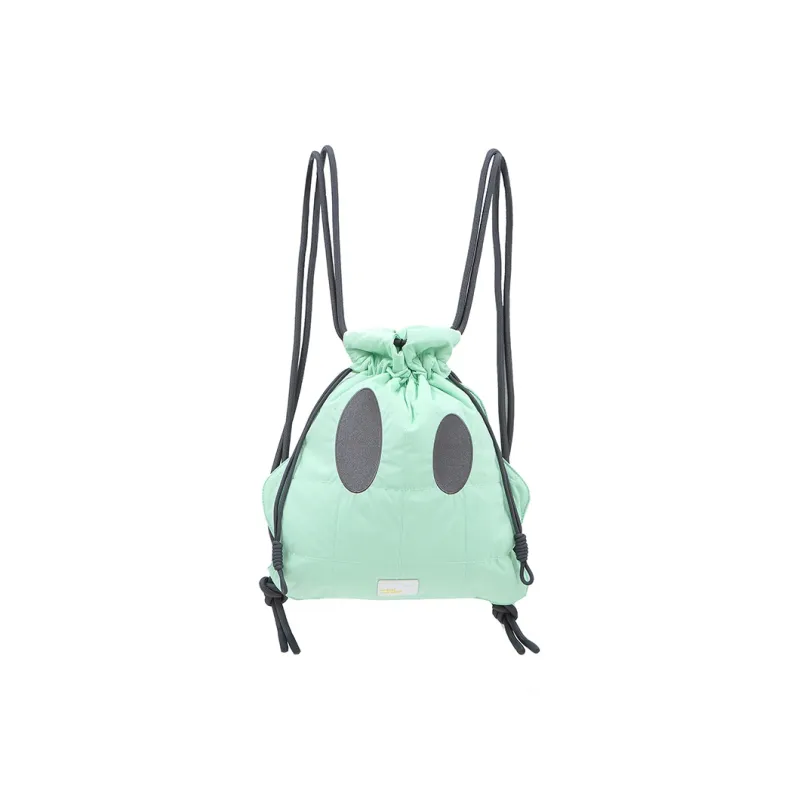 DANGEROUSPEOPLE Fabric Backpack Regular Unisex Green/Pink/Brown-0