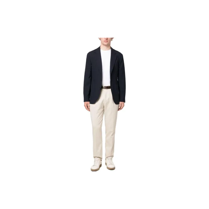 Brunello Cucinelli Leisure Fit Pleated Gabardine Trousers-1