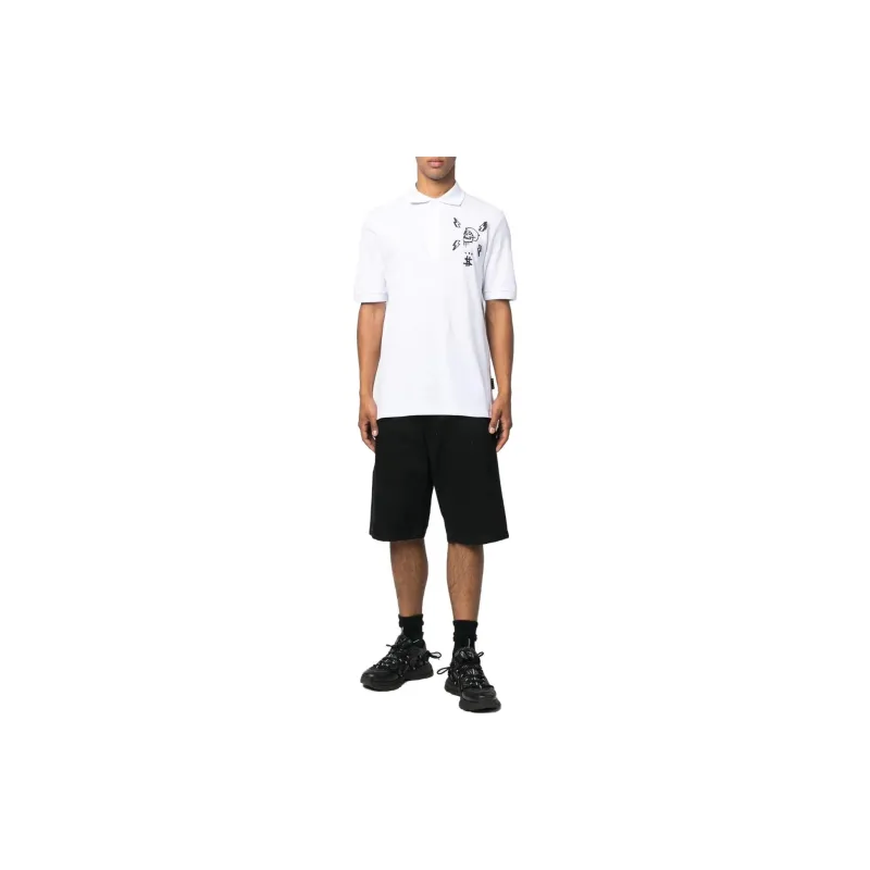 PHILIPP PLEIN Short Sleeve Polo Shirt-1