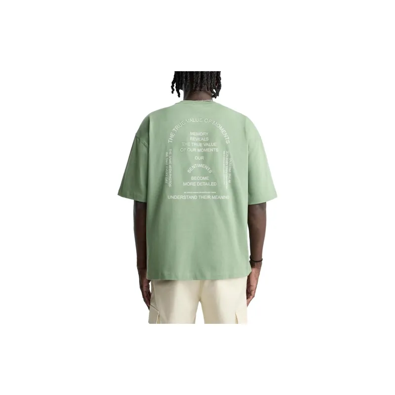 ZARA T-Shirts Men Light Green-4